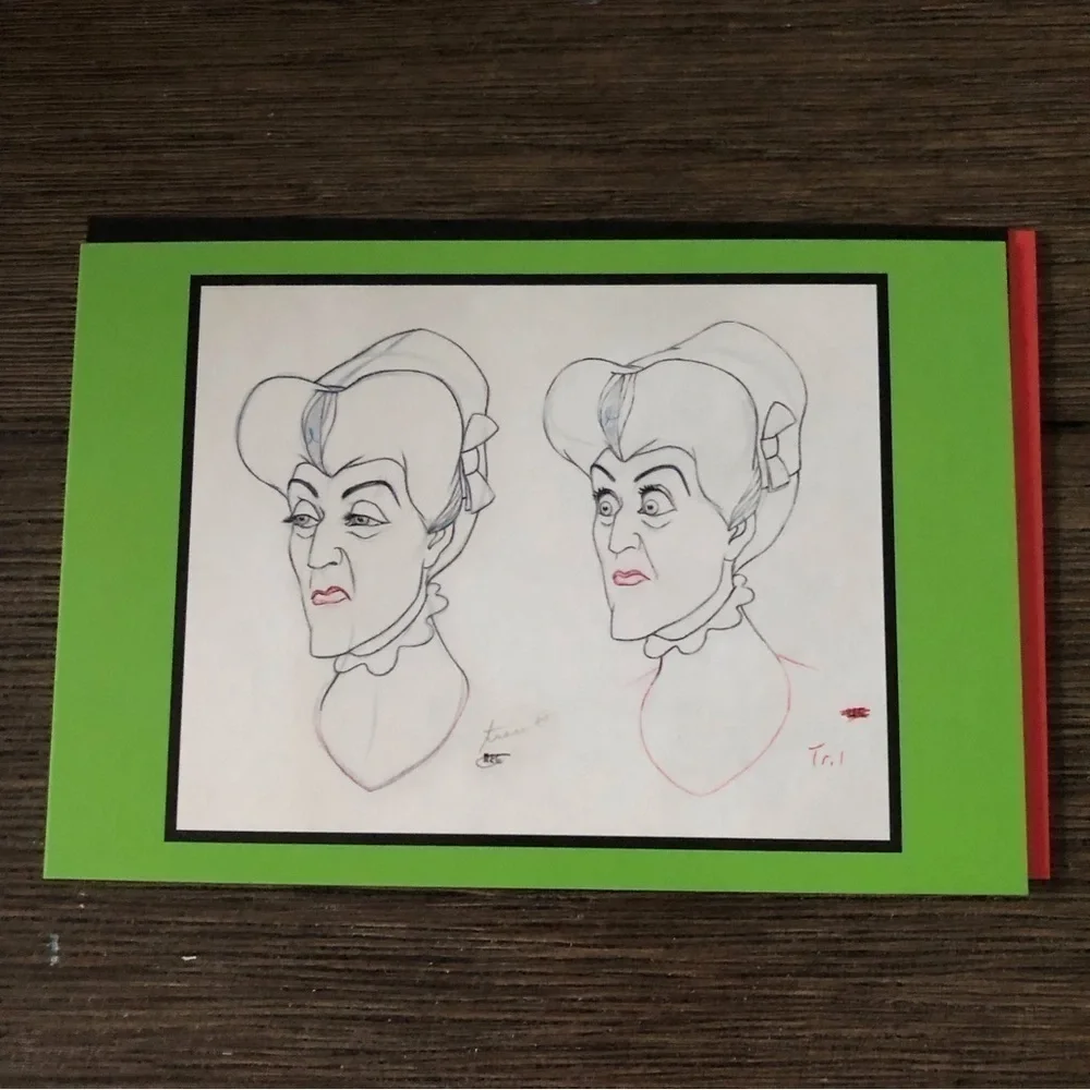 Disney Villains Postcards: Cinderella: Lady Tremaine and Lucifer 4 pack.